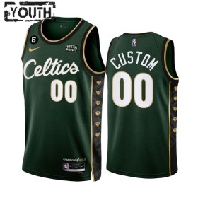 Dres Boston Celtics Prilagođeni Nike 2022-23 City Edition Zelena Swingman - Dječji